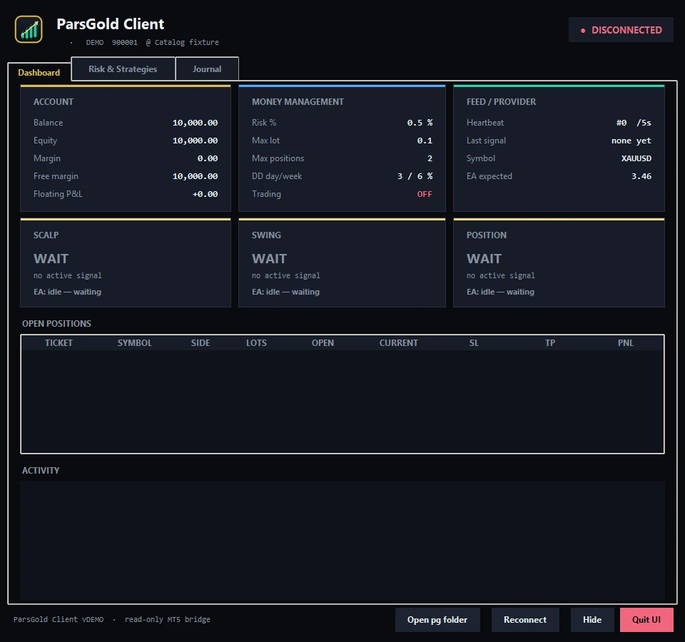 ParsGold desktop client