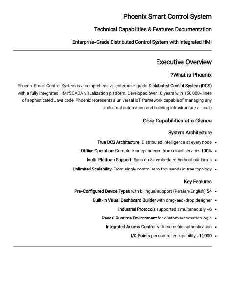 Phoenix capabilities guide — English
